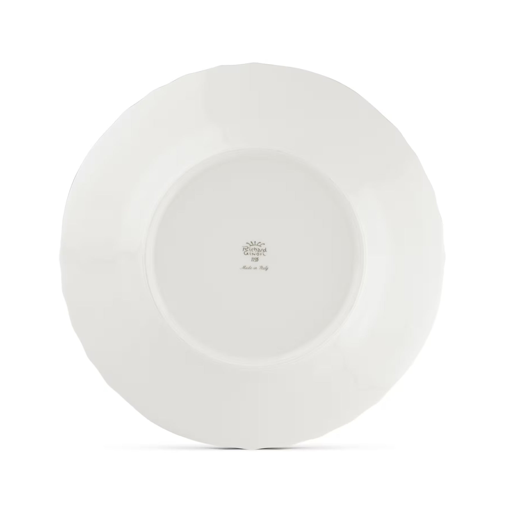 Ginori 1735 VECCHIO DINNER FLAT PLATE Flat plate in white porcelain. Vecchio Ginori collection.