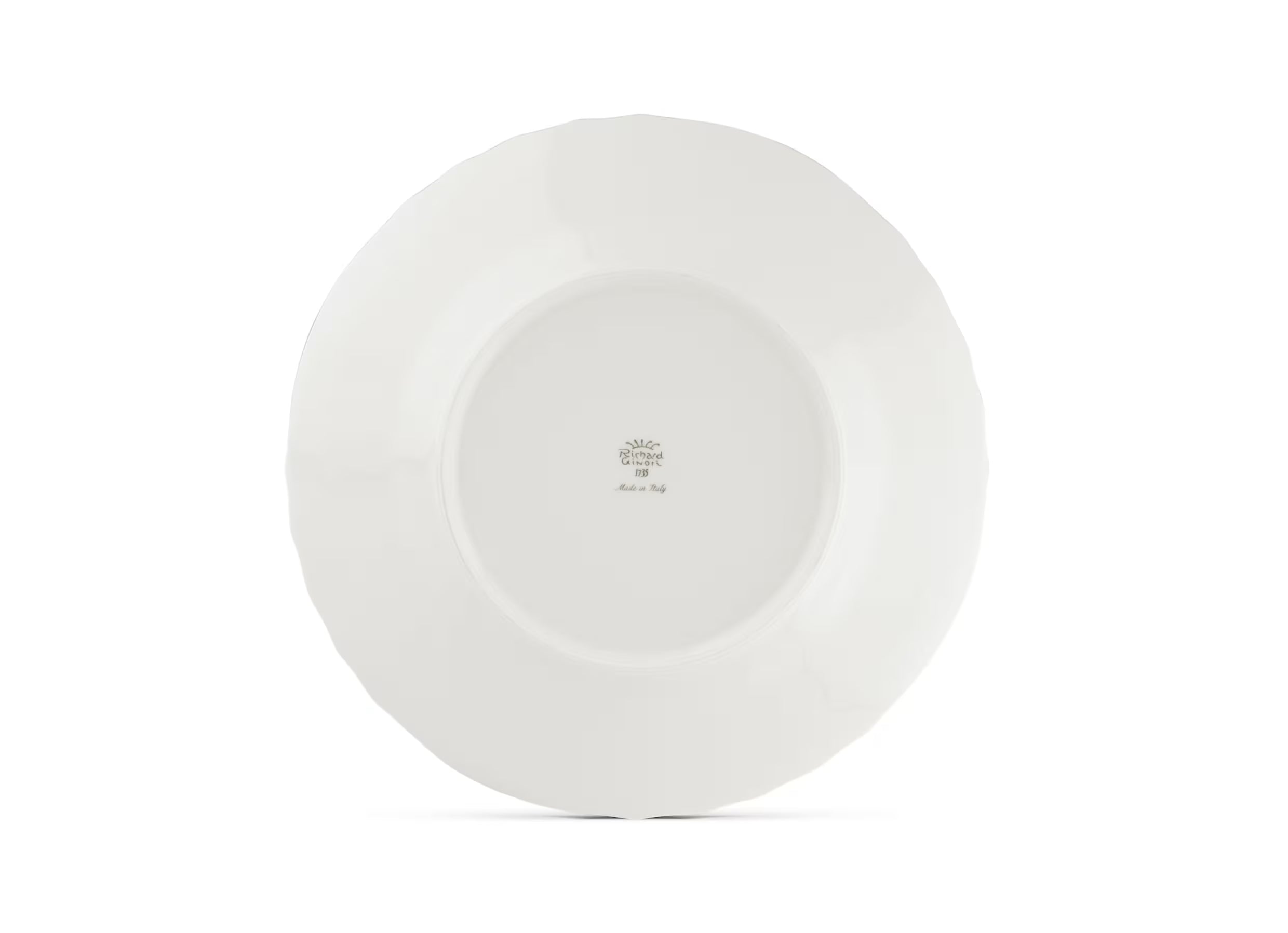 Ginori 1735 VECCHIO DINNER FLAT PLATE Flat plate in white porcelain. Vecchio Ginori collection.
