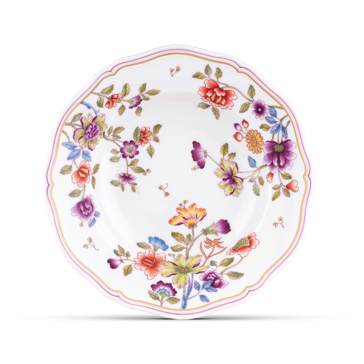 Ginori 1735 GRANDUCA SOUP PLATE (FLOWERS)