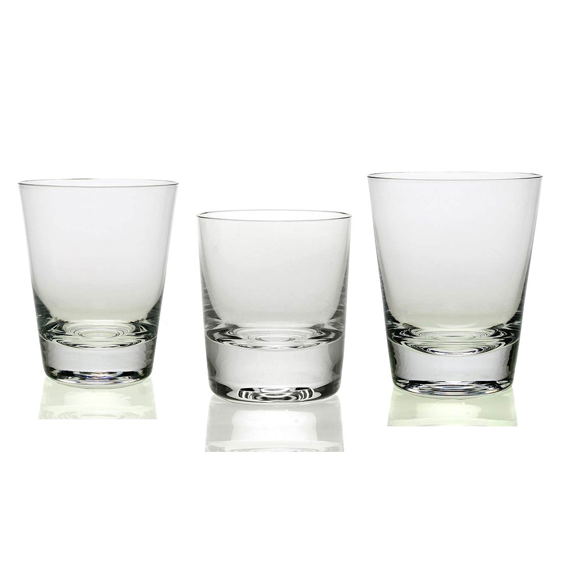 Marlene’s Double Old Fashioned Tumbler feature a classic design, handcrafted with robust ridged bases. American Bar collection brings a modern twist to the timeless glamour of the 1920's and 1930's bar scene.
