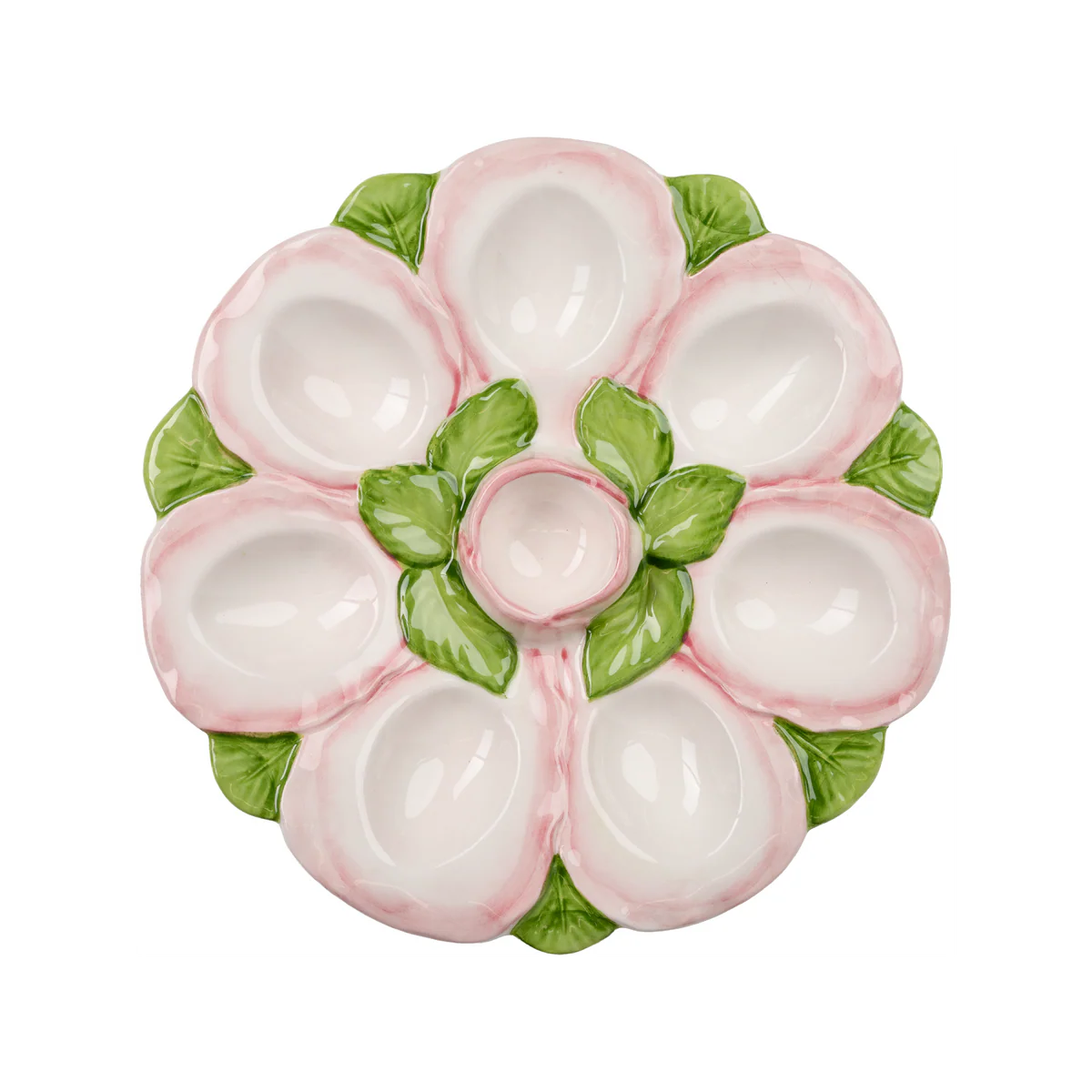 Featuring an elegant pink and white finish, this versatile tray is perfect for displaying dyed Easter eggs, serving deviled eggs, or creating a festive centerpiece. Its timeless design blends effortlessly with both classic and contemporary table settings, making it a delightful accent you'll reach for year after year.