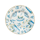  Decorative Dinner/Flat Plate with floral Turchese Ji Ondori rooster pattern on a white background. "Ginori 1735 Is Luxury Tableware And A Great Designer Home Gifts"