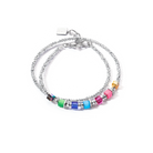 Joyful Colors Wrap bracelet silver rainbow