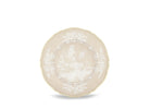 Elevate your dining experience with the exquisite Oriente Italiano Collection Porcelain MEREBGUE  Charger Plate, a masterpiece from Ginori 1735. This luxurious charger plate is meticulously crafted from fine white porcelain, offering a canvas for intricate artistry. The delicate floral ornamentation, hand-painted in pure gold, traces the classic lines of the Antico Doccia pattern, a signature of the esteemed Florentine Maison.