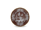 Elevate your dining experience with the exquisite Oriente Italiano Collection Porcelain  CASTAGNA Charger Plate, a masterpiece from Ginori 1735. This luxurious charger plate is meticulously crafted from fine white porcelain, offering a canvas for intricate artistry. The delicate floral ornamentation, hand-painted in pure gold, traces the classic lines of the Antico Doccia pattern, a signature of the esteemed Florentine Maison.