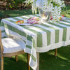 Green White Stripe