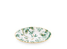  Decorative Pickle Dish plate with floral Giada Ji Ondori rooster pattern on a white background. "Ginori 1735 Is Luxury Tableware And A Great Designer Home Gifts"