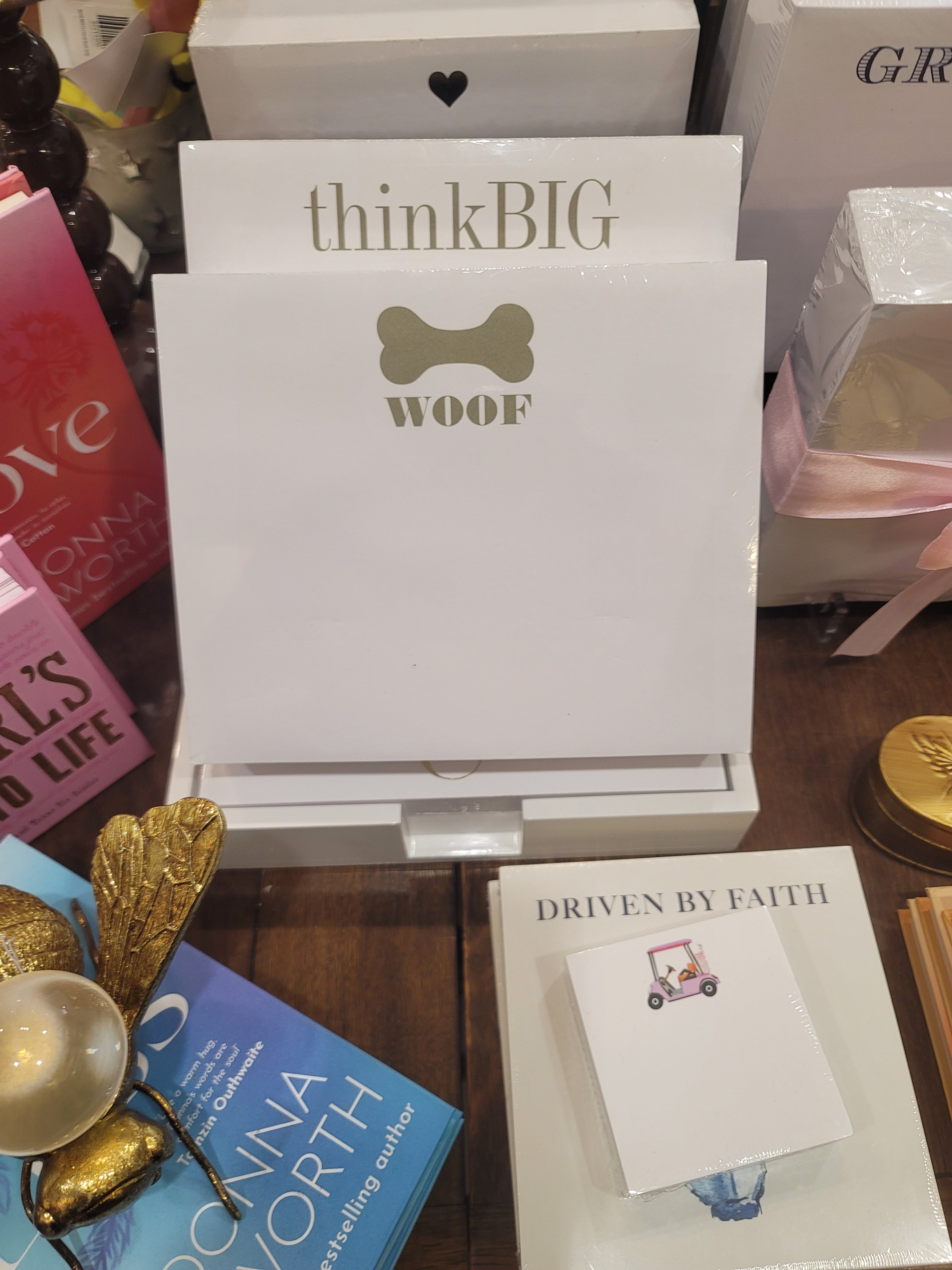 Add a playful touch of personality to everyday note-taking with the Gold Foil Lux Woof Note Pads from Black Ink Wholesale. Designed with a charming “Woof” theme and elevated with luxurious gold foil detailing, these note pads bring a stylish, whimsical accent to your desk, office, or gift collection. Perfect for jotting down reminders, lists, messages, and everyday thoughts, they combine practical functionality with distinctive design.