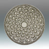 Silver with White Enamel