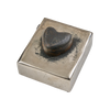 BOX NICKEL W/NT HEART WAX CAST IRON ON LID