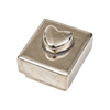 BOX NICKEL W/HEART WAX CAST IRON ON LID