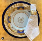 These fine golden napkin rings are made with luxury acrylic and hand finished. Each set of 4 hand crafted napkin rings are made to compliment your fine linens and place settings and come packaged in a giftable blue keepsake box.