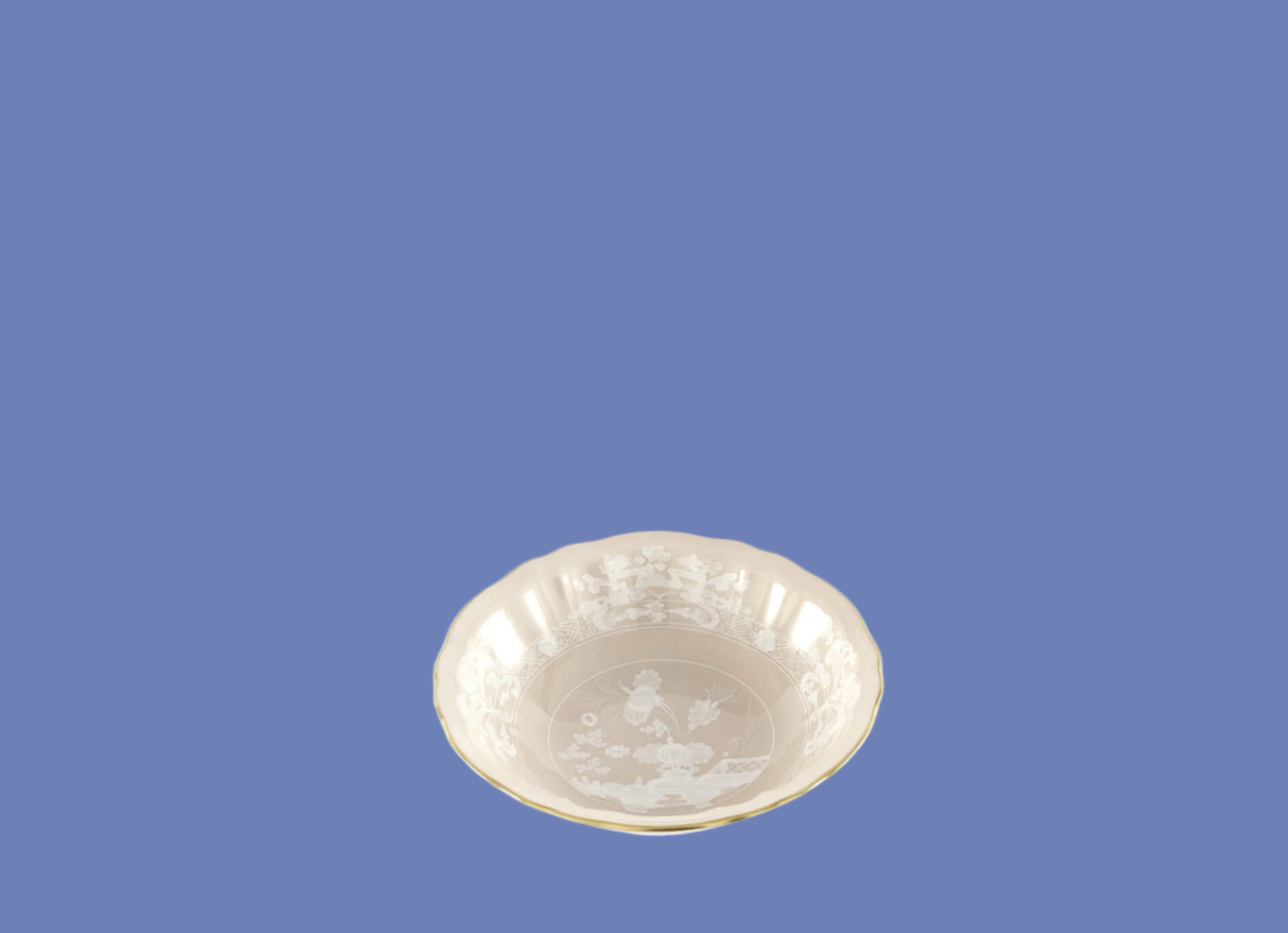 This remarkable Merengue Fruit Bowls form the ORIENTE ITALIANO Collection isn't just a vessel for soy sauce; it's a portal to history and artistry, a charming addition to your dining experience.