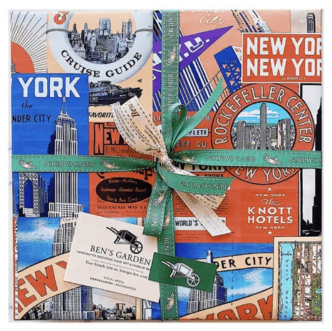 In the French tradition of decoupage, these bent-glass trays are handcrafted in our New York Studio. They feature vintage typeset on a natural cream background, and each is individually signed by Ben. Both practical and charming, Ben's signature decoupage is all food safe, wipe clean and the back side is felted.