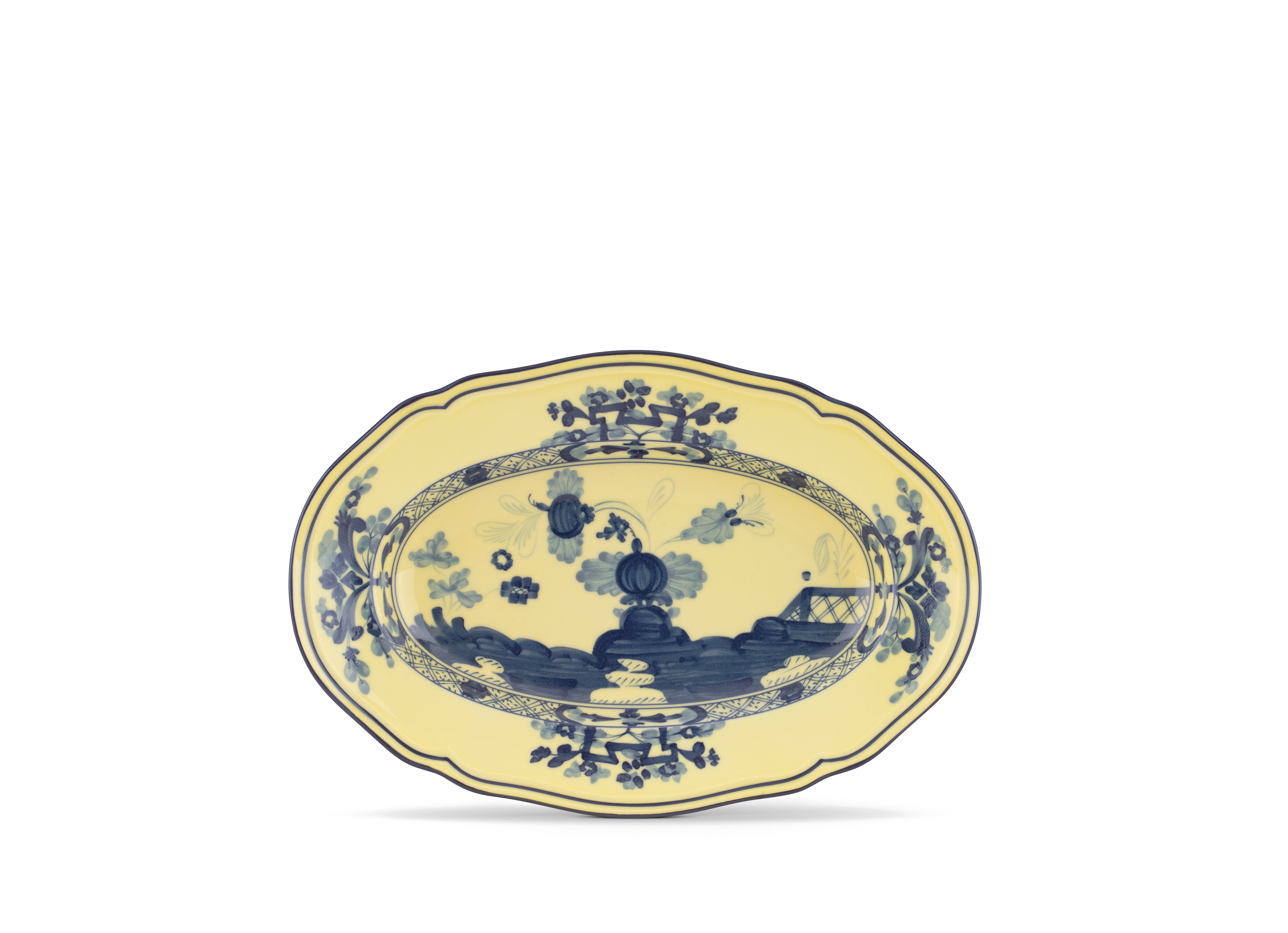 ORIENTE ITALIANO OVAL PICKLE DISH