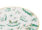  Decorative Dinner/Flat Plate with floral Giada Ji Ondori rooster pattern on a white background. "Ginori 1735 Is Luxury Tableware And A Great Designer Home Gifts"