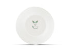  Decorative Dinner/Flat Plate with floral Giada Ji Ondori rooster pattern on a white background. "Ginori 1735 Is Luxury Tableware And A Great Designer Home Gifts"
