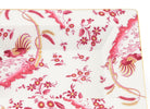  Decorative Vide Poche/Change Tray with floral Megenta Ji Ondori rooster pattern on a white background. "Ginori 1735 Is Luxury Tableware And A Great Designer Home Gifts"