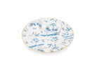 Oro Di Doccia Turquoise DESSERT PLATE  Decorative Dessert plate with floral Turquoise Ji Ondori rooster pattern on a white background. "Ginori 1735 Is Luxury Tableware And A Great Designer Home Gifts"  