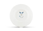 Oro Di Doccia Turquoise DESSERT PLATE  Decorative Dessert plate with floral Turquoise Ji Ondori rooster pattern on a white background. "Ginori 1735 Is Luxury Tableware And A Great Designer Home Gifts"