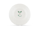 Oro Di Doccia GIADA DESSERT PLATE  Decorative Dessert plate with floral Giada Ji Ondori rooster pattern on a white background. "Ginori 1735 Is Luxury Tableware And A Great Designer Home Gifts" 