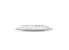 A square-shaped porcelain VIDE POCHE poche dish with a floral pattern and Blue accents, featuring the Ginori brand logo. Ji Ondori rooster "Ginori 1735 Is Luxury Tableware Brand And Also Great For Designer Home Gifts"