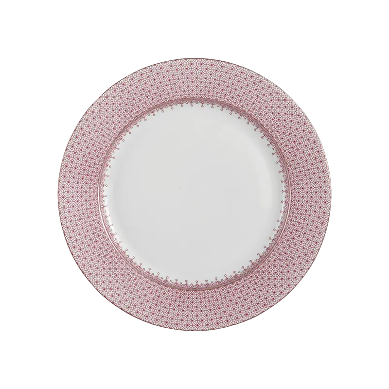 PINK LACE DESSERT PLATE