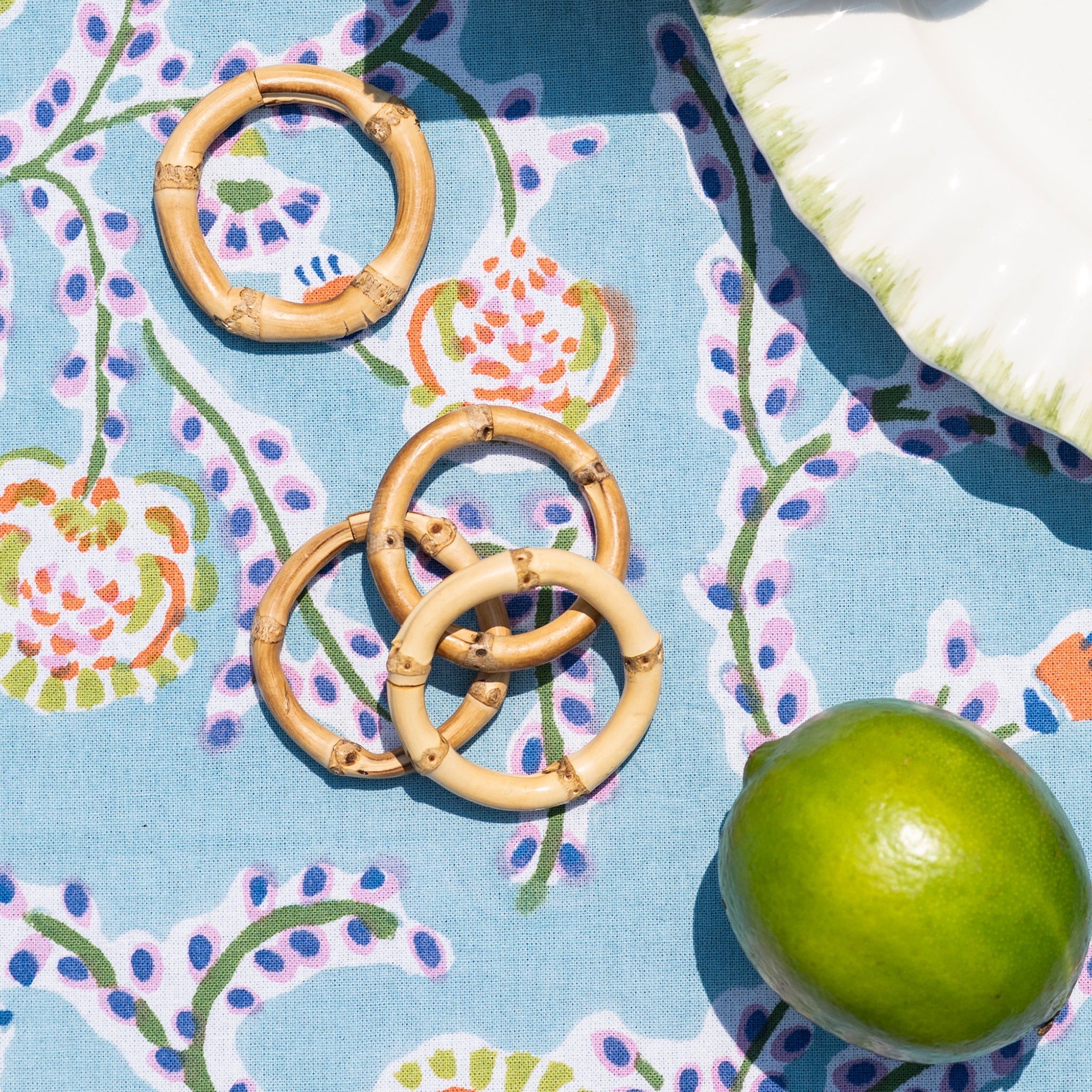 Pomegranate Bamboo Napkin Ring - Thumbnail 3
