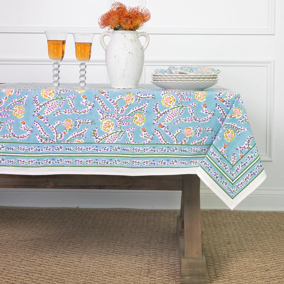 Pomegranate Climbing Dahlia Tablecloth - Thumbnail 3