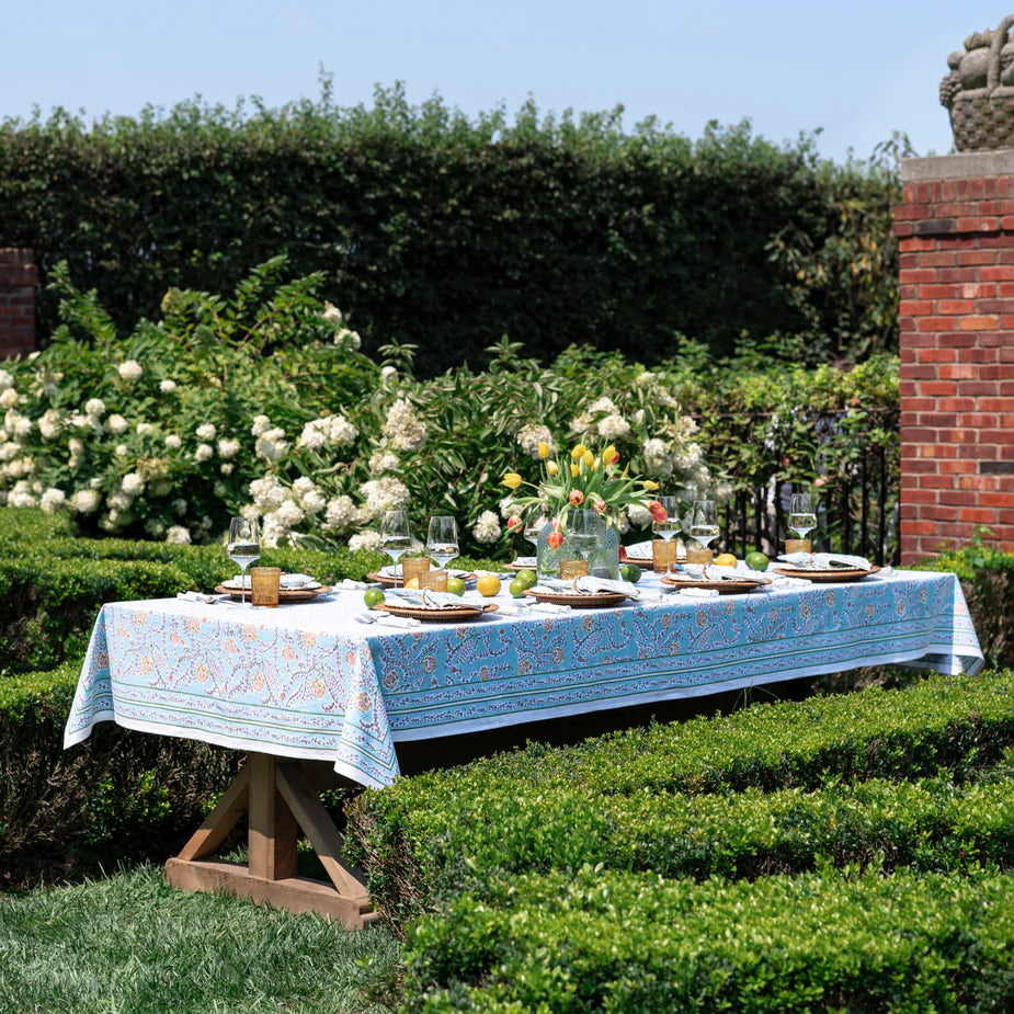 Pomegranate Climbing Dahlia Tablecloth