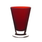This is a fun colorful addition for the bar. Tall and sophisticated with the Scarlet color throughout. It offers lots of Cocktail  opportunities!